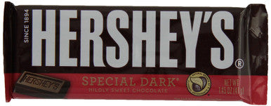 HERSHEY'S Special Dark Chocolate Bars, 41g/1.45oz. (36ct), {Imported from Canada}