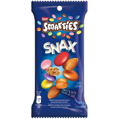 Nestle Smarties Snax, Candy Coated Chocolate Mix 50g/1.8oz., 12pk, {Imported from Canada}