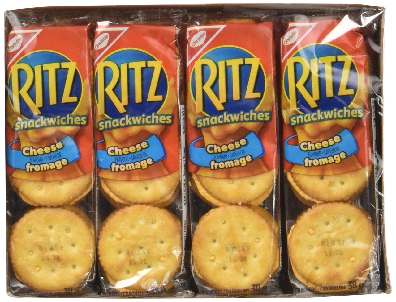 Ritz Snackwich Crackers Cheese Flavour (8x38g) 304g/10.7oz {Imported from Canada}