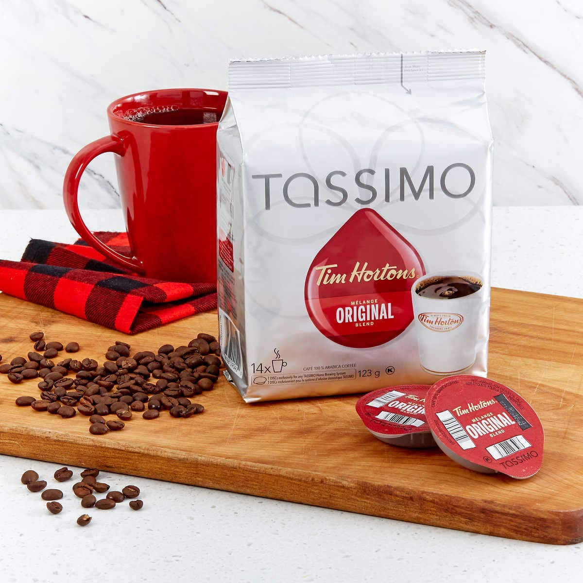 Tassimo Tim Horton's Coffee Single Serve T-Discs, 14 T-Discs (Original, 70 Count) {Imported from Canada}