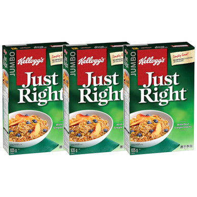 Kellogg's Just Right Cereal, 935g/33oz, 3-Pack (Imported from Canada)