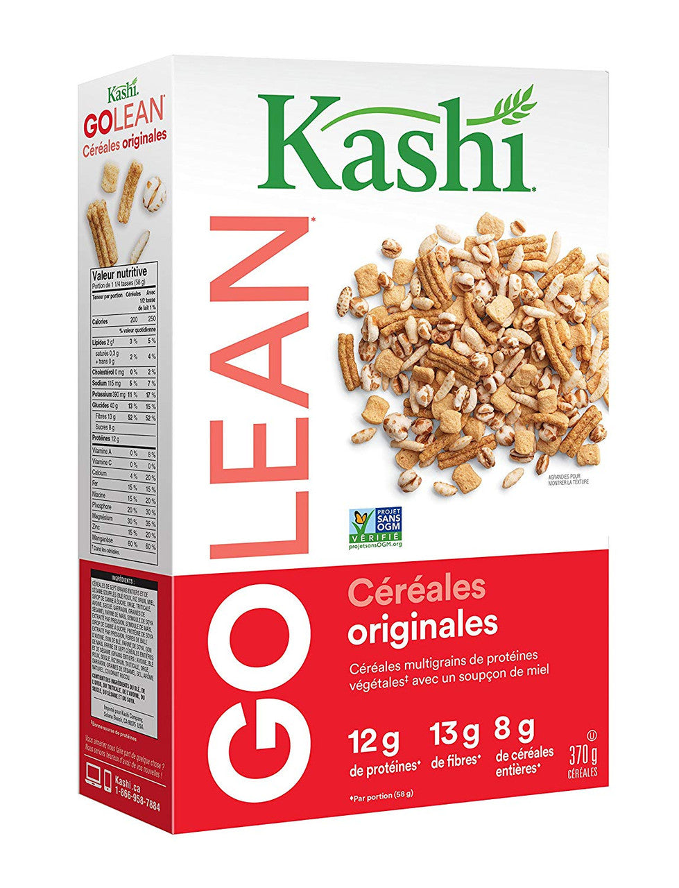 Kashi, Go Lean Cereal, Non-GMO, 370g/13oz., {Imported from Canada}