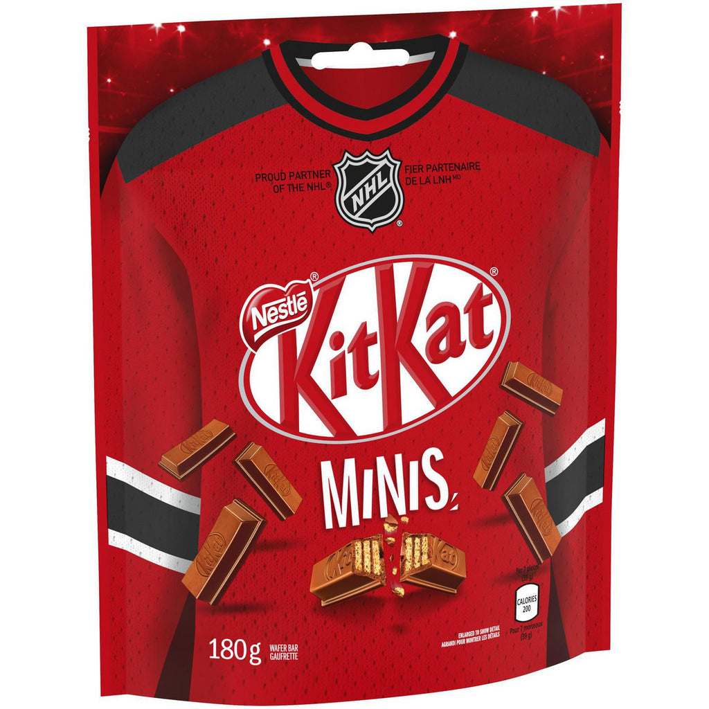 Nestle KITKAT Bars Minis Pouch, 180g/6.3 oz., {Imported from Canada}