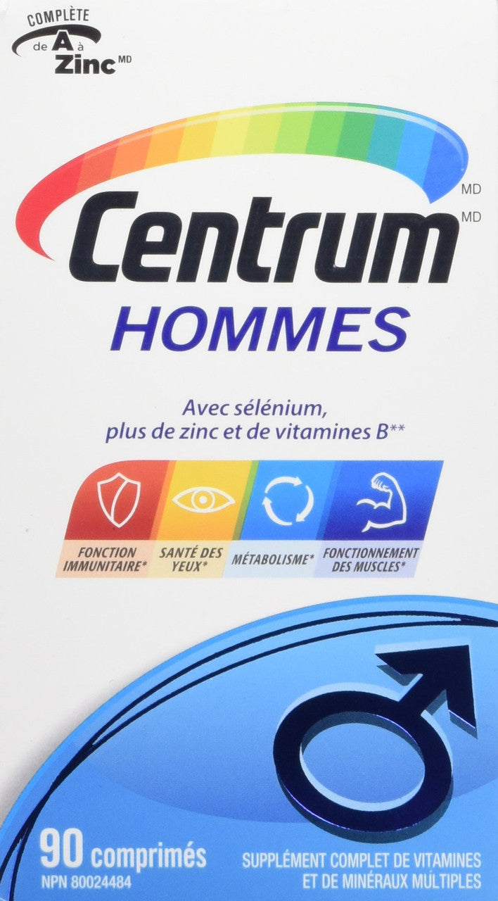 Centrum Multivitamins  for Men, 90 tabs {Imported from Canada}