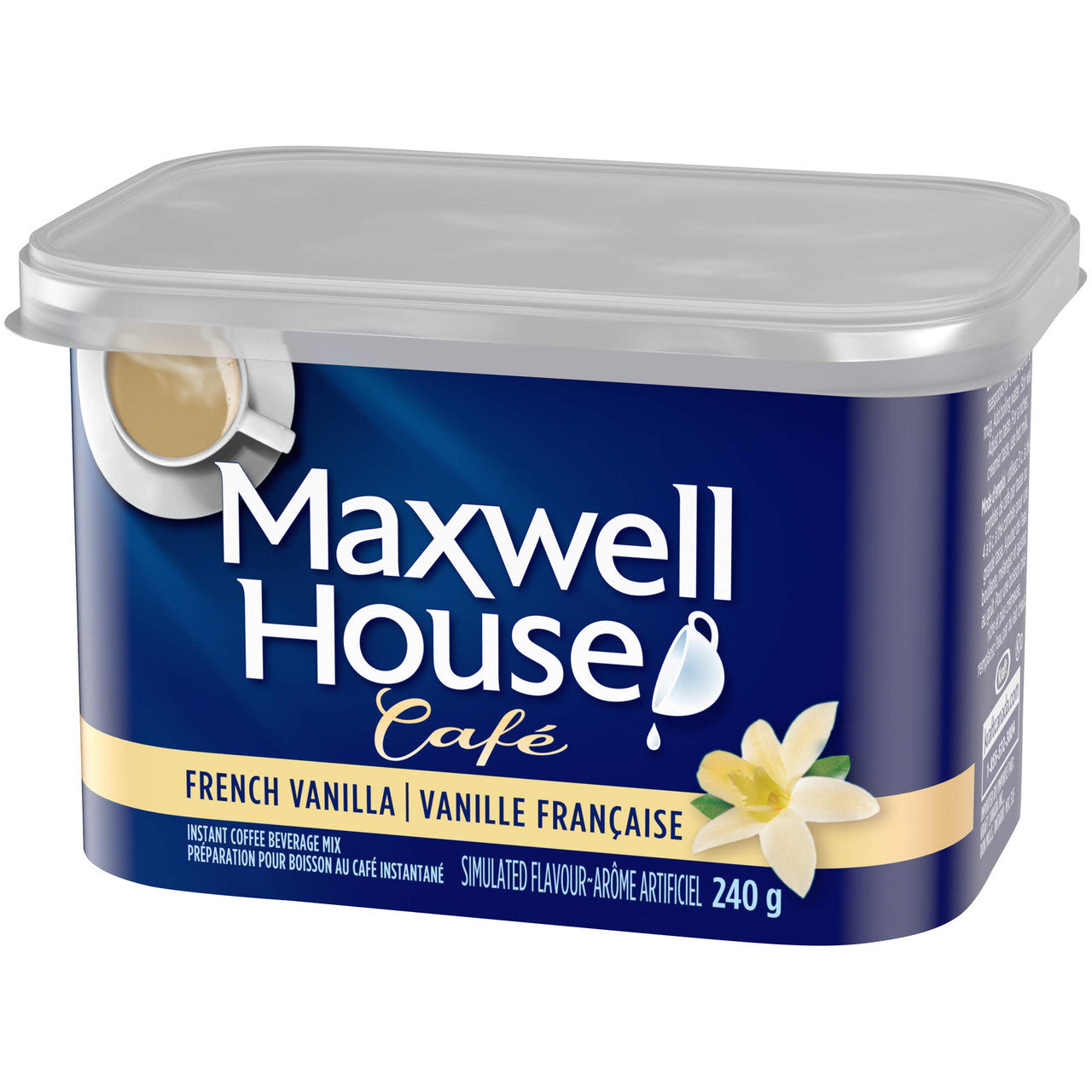 Maxwell House Cafe, French Vanilla, Instant Coffee, 240g/8.5oz., {Imported from Canada}