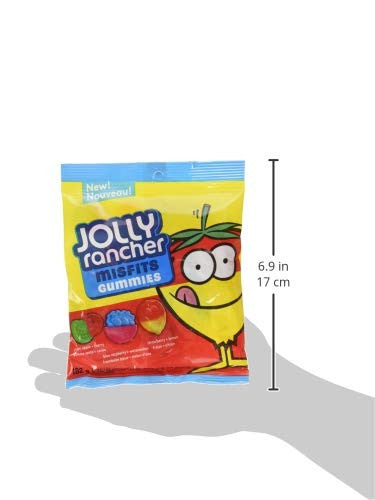 Jolly Rancher Misfit Assorted Original Gummies, 182g/6.4oz 10ct  (Imported from Canada)