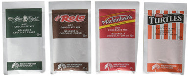 Nestle Carnation Hot Chocolate Variety Pack, Rolo, Mackintosh Toffee, After Eight, Turtles, 40-Count Box, 25g Envelopes