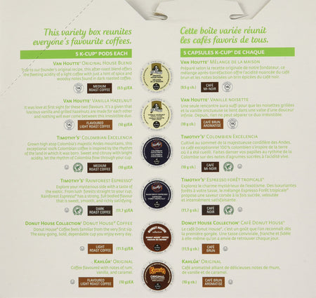 Keurig Favorite Coffees Variety Box K-Cups for Keurig brewers 30ct {Canadian}