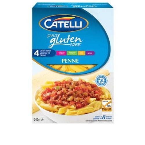 Catelli Gluten Free Penne Rigate Pasta, 340g/12 oz., {Imported from Canada}