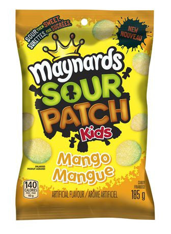 Maynards Sour Patch Kids Mango 185g/6.5 oz., {Imported from Canada}