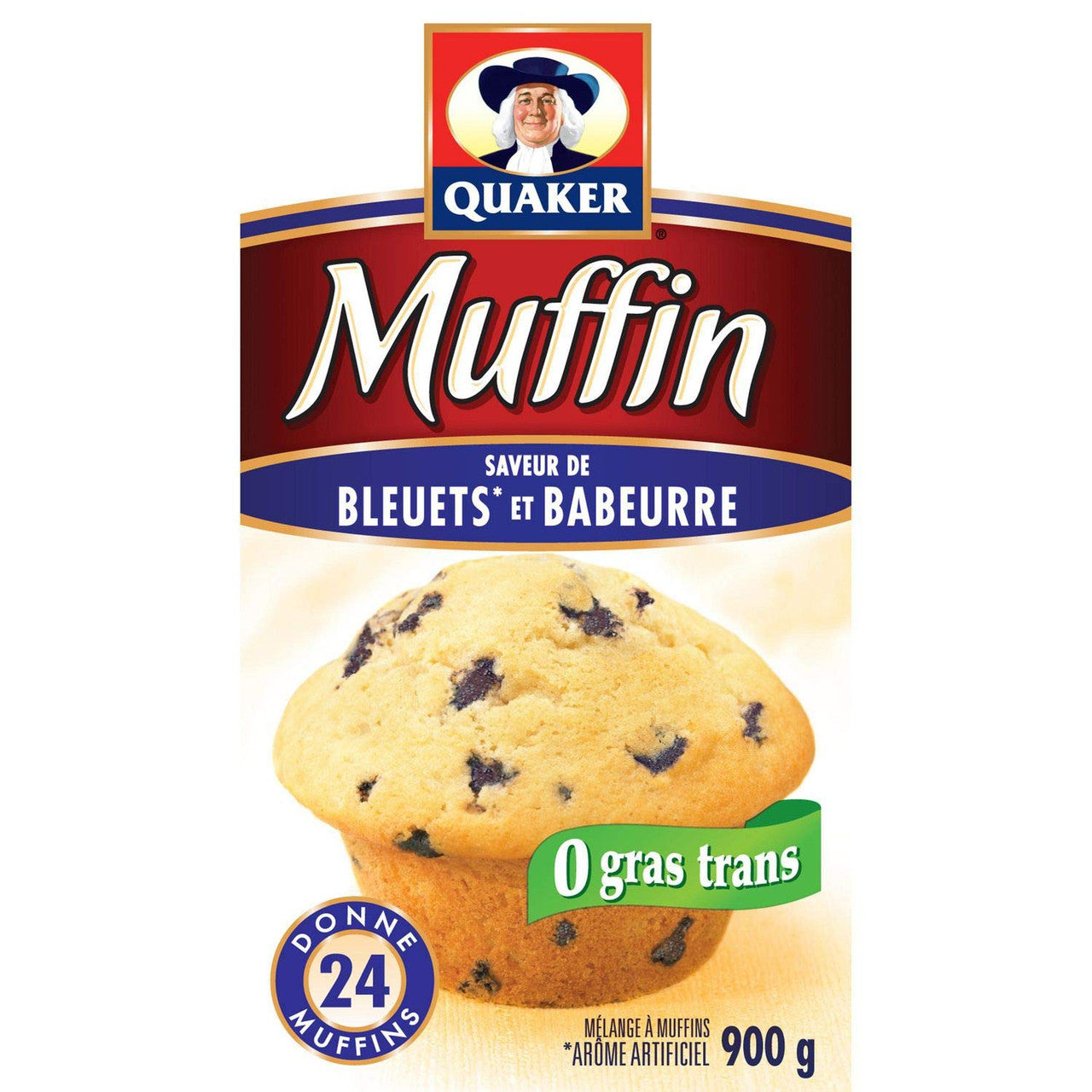 Quaker Muffin Mix Blueberry (12ct), 900g/31.7 oz.,  {Imported from Canada}