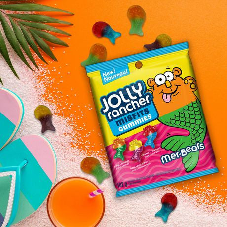 Jolly Rancher Misfits Mer-Bears Gummies Candy, 182g/6.4 oz., {Imported from Canada}