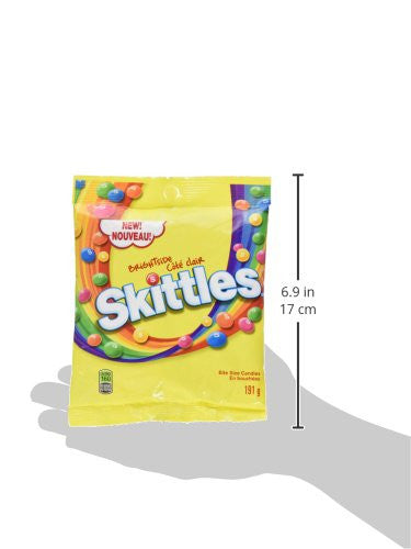 Skittles Brightside Candy, 191g/6.7oz, Bag, {Imported from Canada}