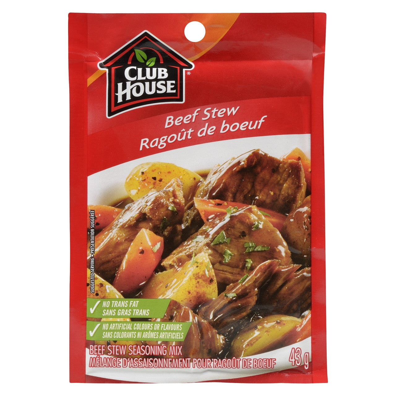 Club House Beef Stew Seasoning Mix, 43g/1.5oz., {Imported from Canada}