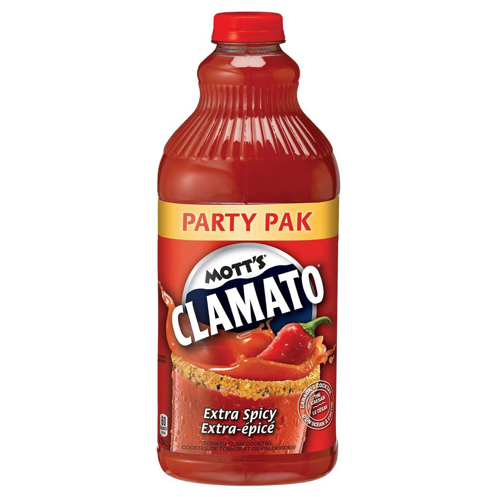 Motts Clamato Extra Spicy Party Pak 2.54L {Imported from Canada}