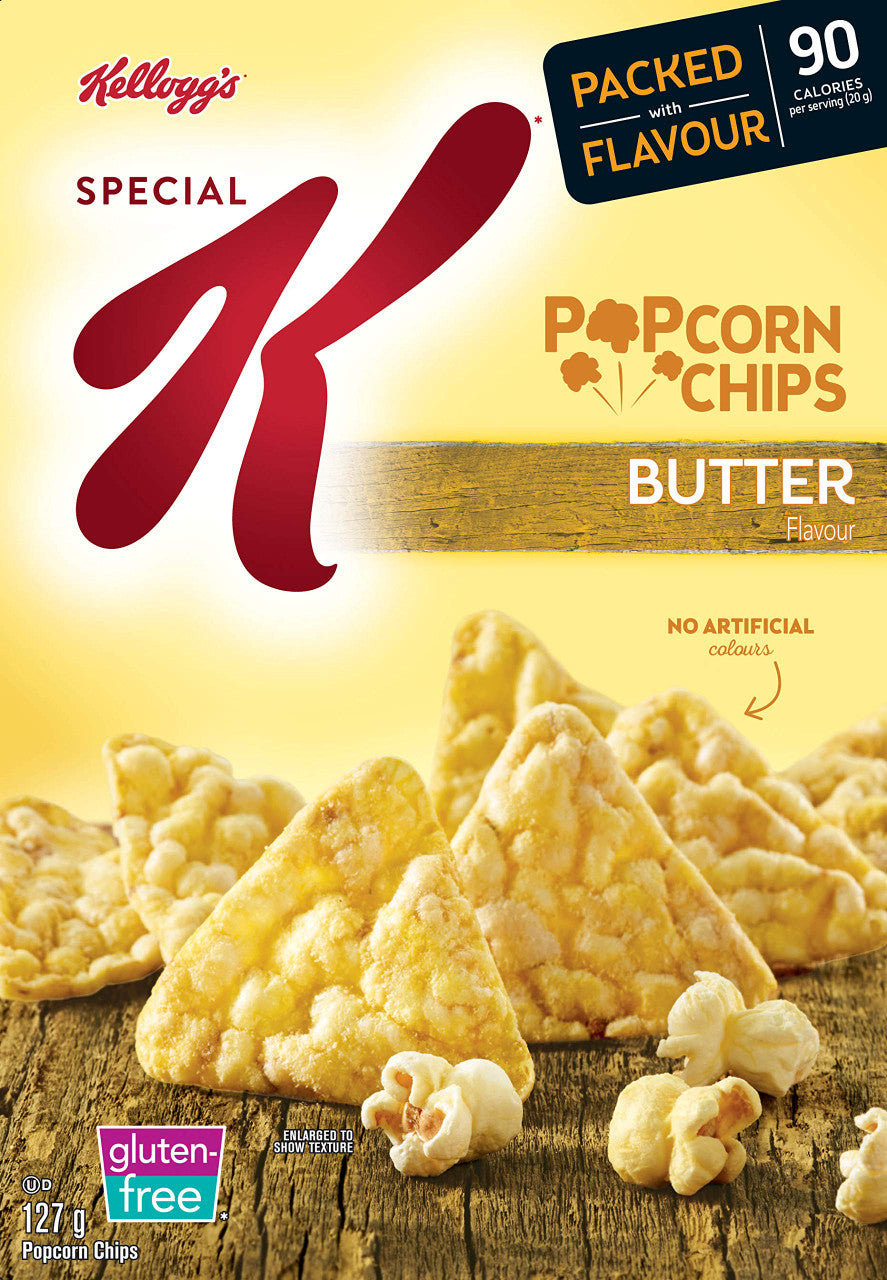 Kellogg's Special K Popcorn Chips, Butter Flavour, 127g/4.5 oz. {Imported from Canada}