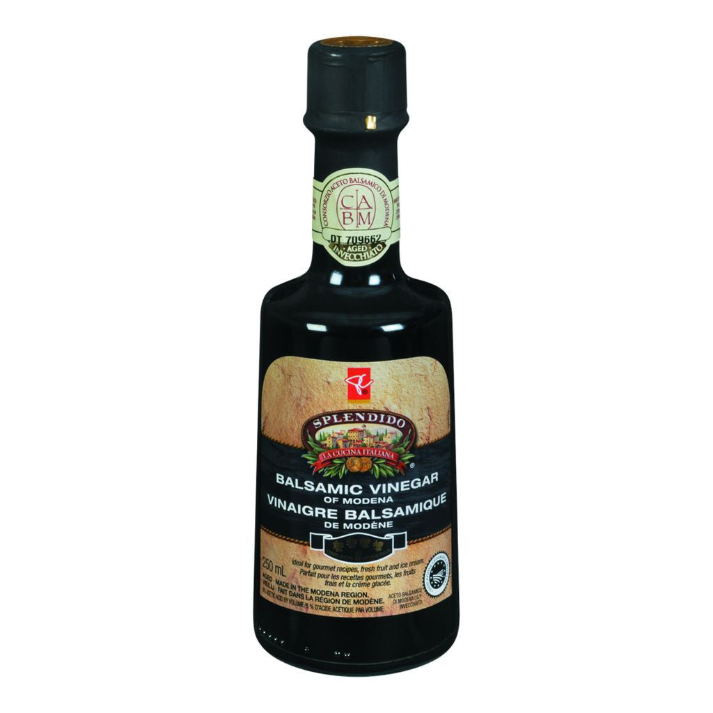 PC SPLENDIDO Balsamic Vinegar of Modena (250ml/8.5 oz) {Imported from Canada}