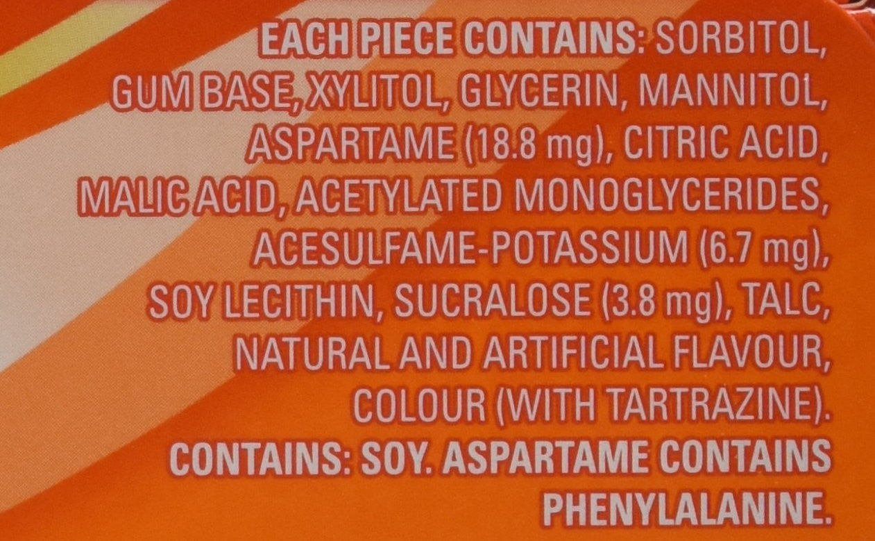 Trident Sugar Free Tropical Twist Gum Superpak, 12 Pack (14 Pieces Each) {Imported from Canada}