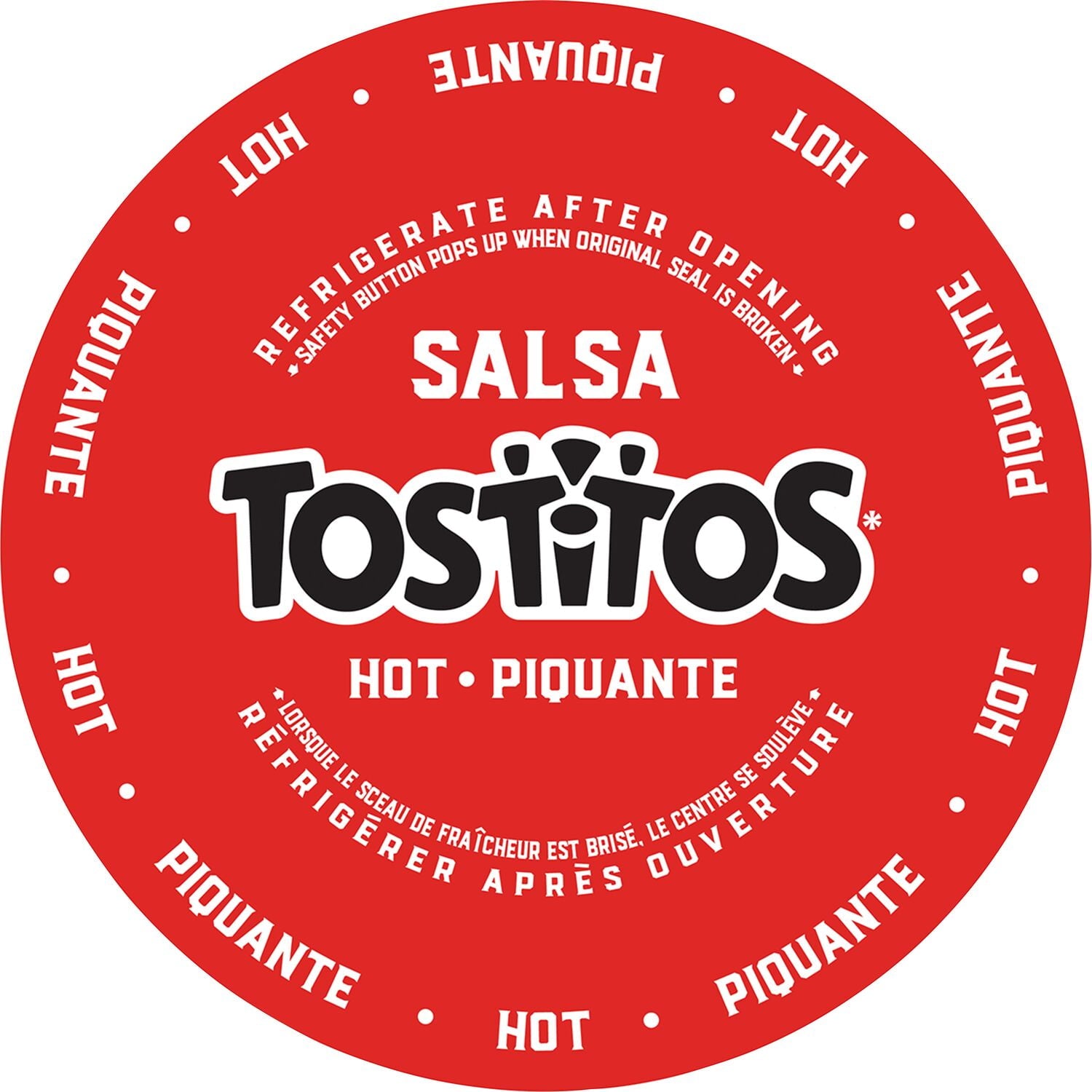 Tostitos Hot Salsa Dip, 418ml/14.1oz - Top