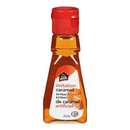 Club House Imitation Caramel Extract, 43ml/1.5oz., (12 Pack) {Imported from Canada}