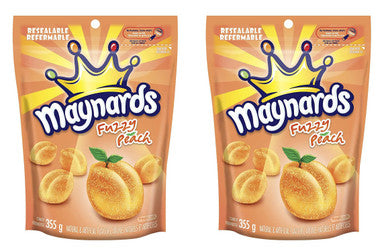 Maynards Fuzzy Peach 355g (12.5oz) Pack of 2, {Imported from Canada}