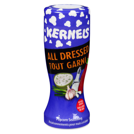 Kernels Popcorn Seasoning All Dressed, 110g (2 Pack) (Imported from Canada)