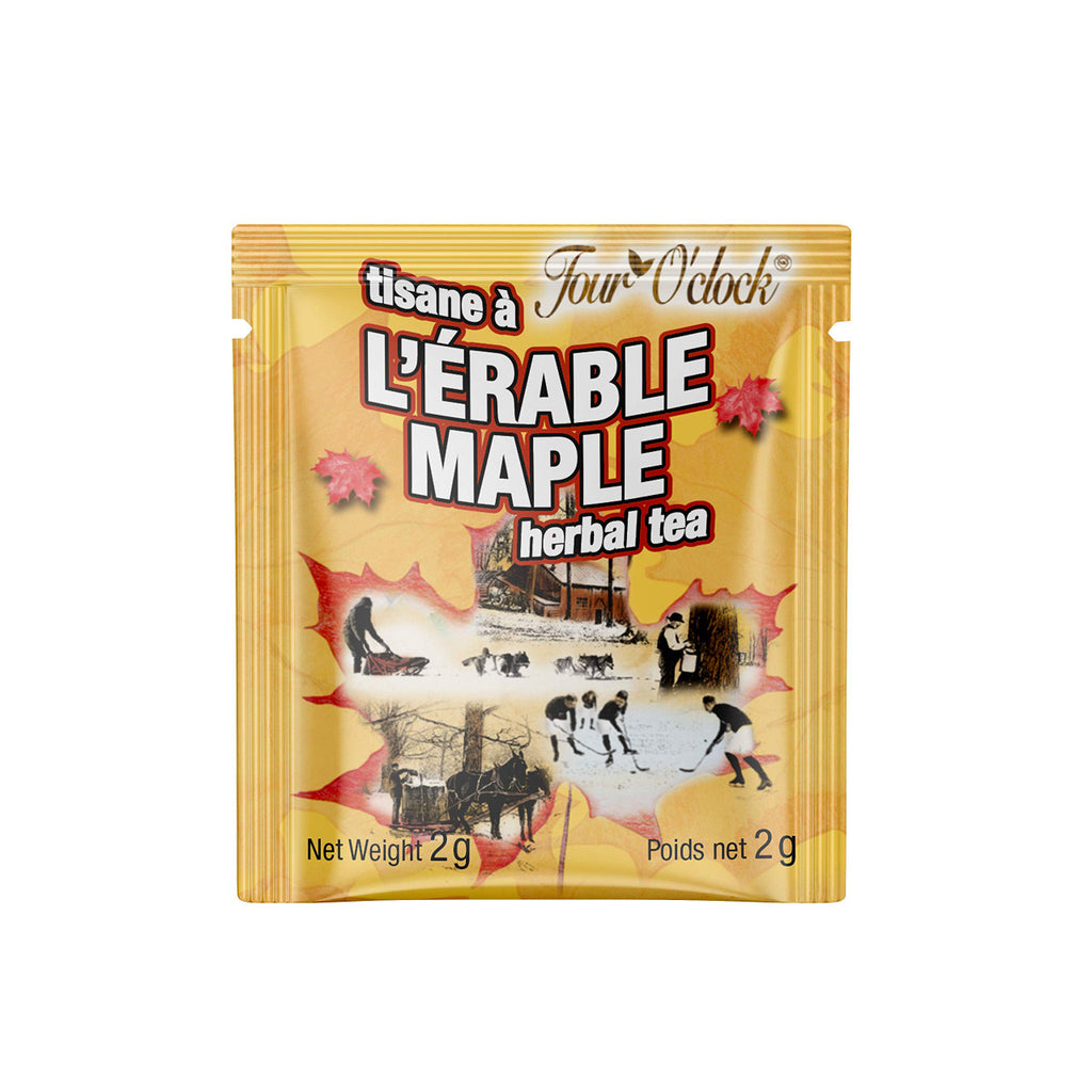 Four O'Clock Herbal Tea Maple, Kosher, Gluten-Free, 20ct, 40g {Imported from Canada}