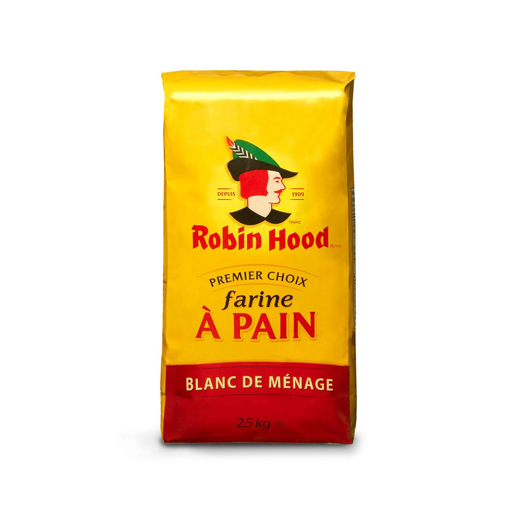 Robin Hood, Best For Bread, Homestyle White Flour, 2.5kg/5.5lbs, {Imported from Canada}