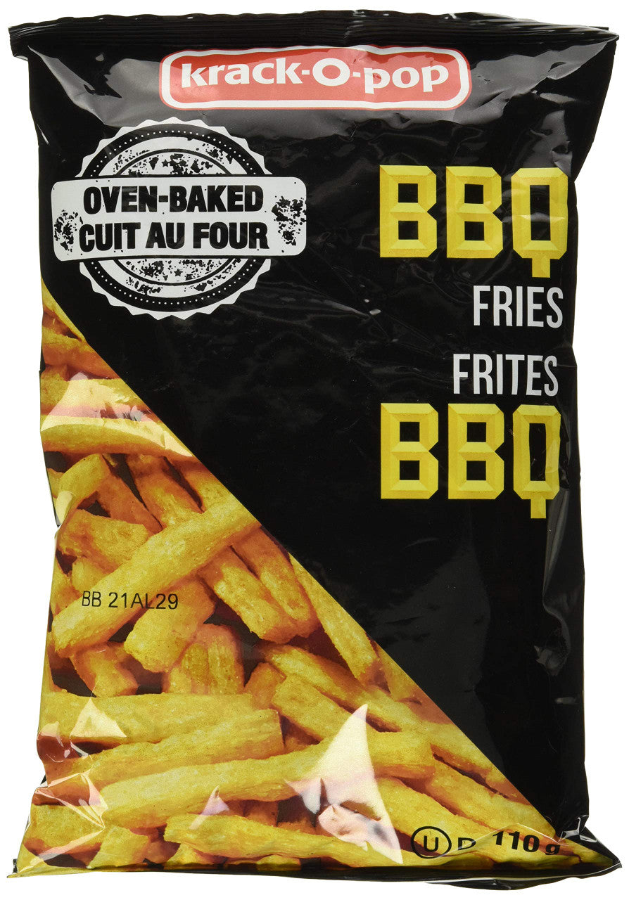Krack-O-Pop Baked BBQ Fries, 130g/4.6oz. (Imported from Canada)