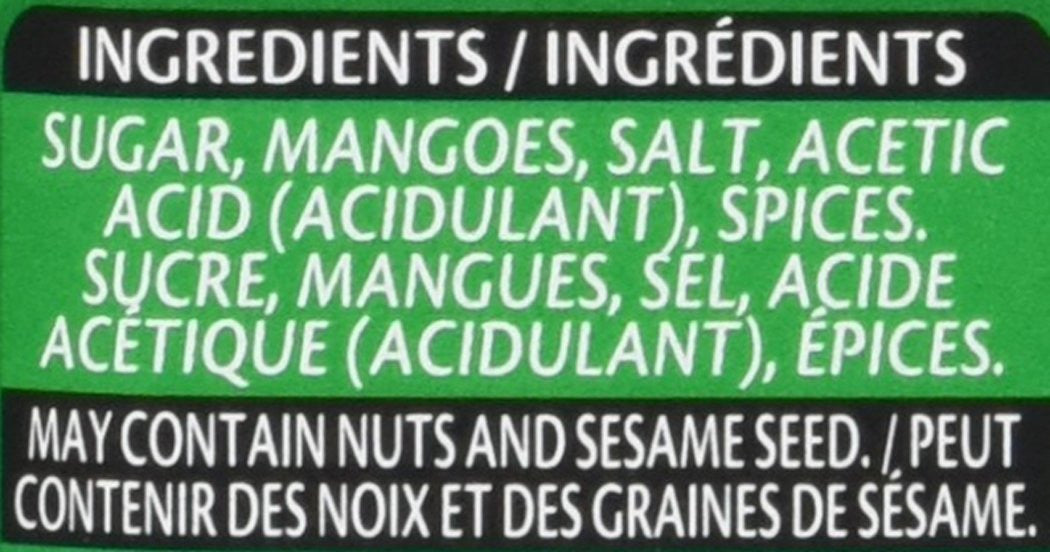 Sharwood's Major Grey Mango Chutney, 250mL/8.5 oz., {Imported from Canada}