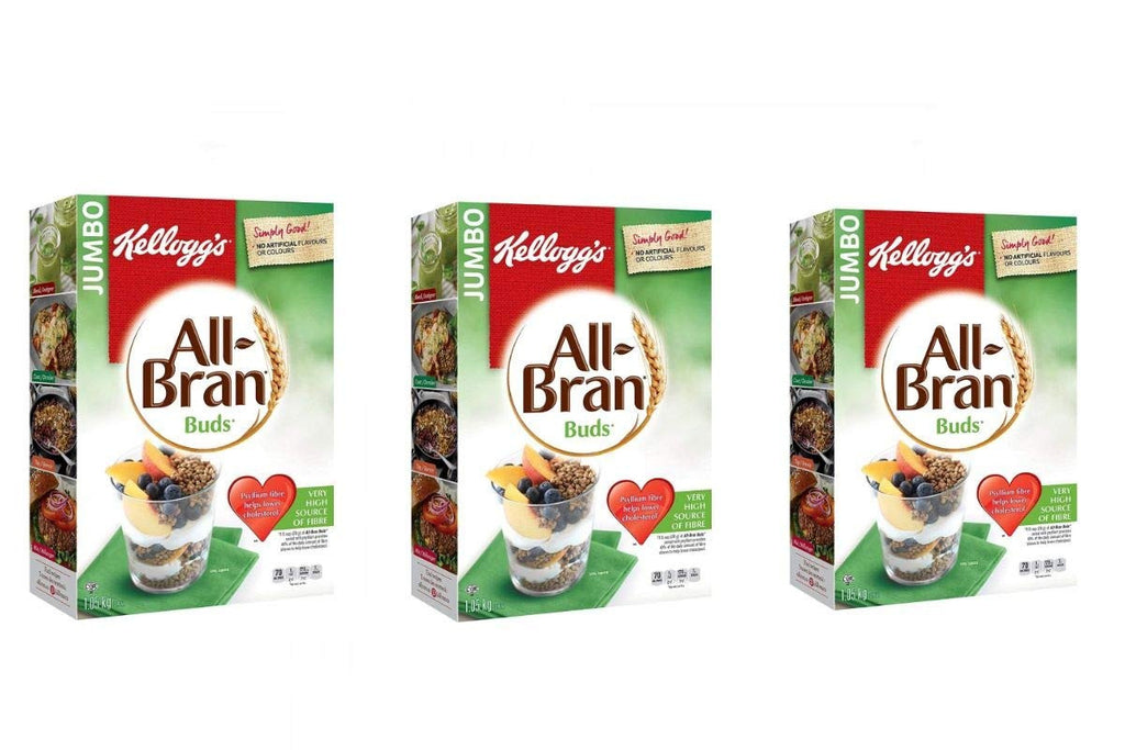 Kellogg's All-Bran Buds Cereal, 1050g/2.53lbs., (3 Pack), {Imported from Canada}