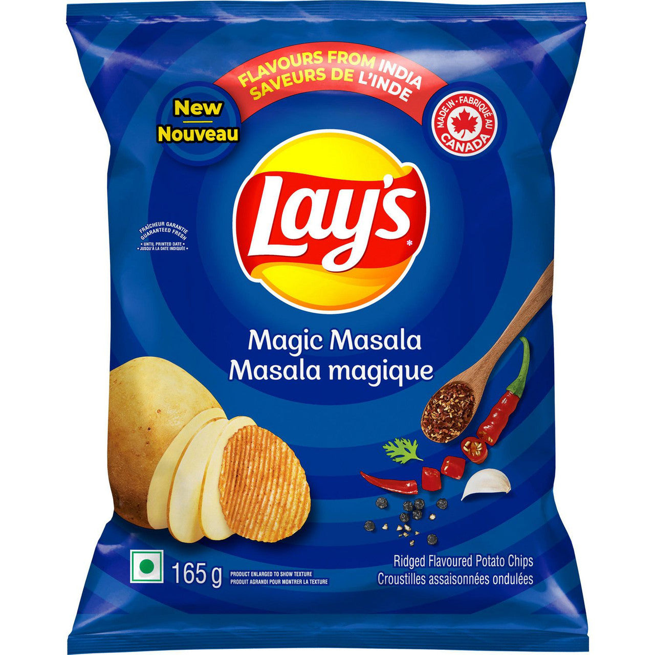 Lay's Magic Masala Potato Chips, 165g/5.8 oz., Bag {Imported from Canada}