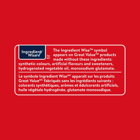 Ingredient Wise label on a red background