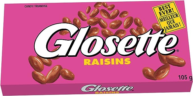 Glosette Raisins Chocolate Covered Raisin (6pk) 105g {Imported from Canada}