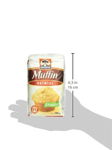 Quaker Muffin Mix Oatmeal 900g/31.7 oz., Makes 24 muffins - {Imported from Canada}