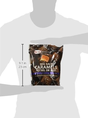 Kerr's Sea Salt Caramels, Dark Chocolate, 700g/24.69oz {Imported from Canada}