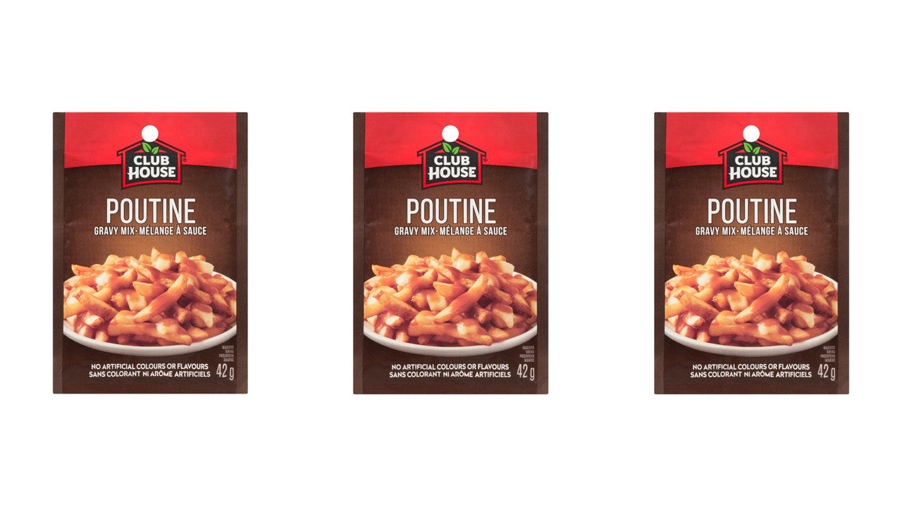 Club House Poutine Gravy Mix 42g (3 Pack) {Imported from Canada}