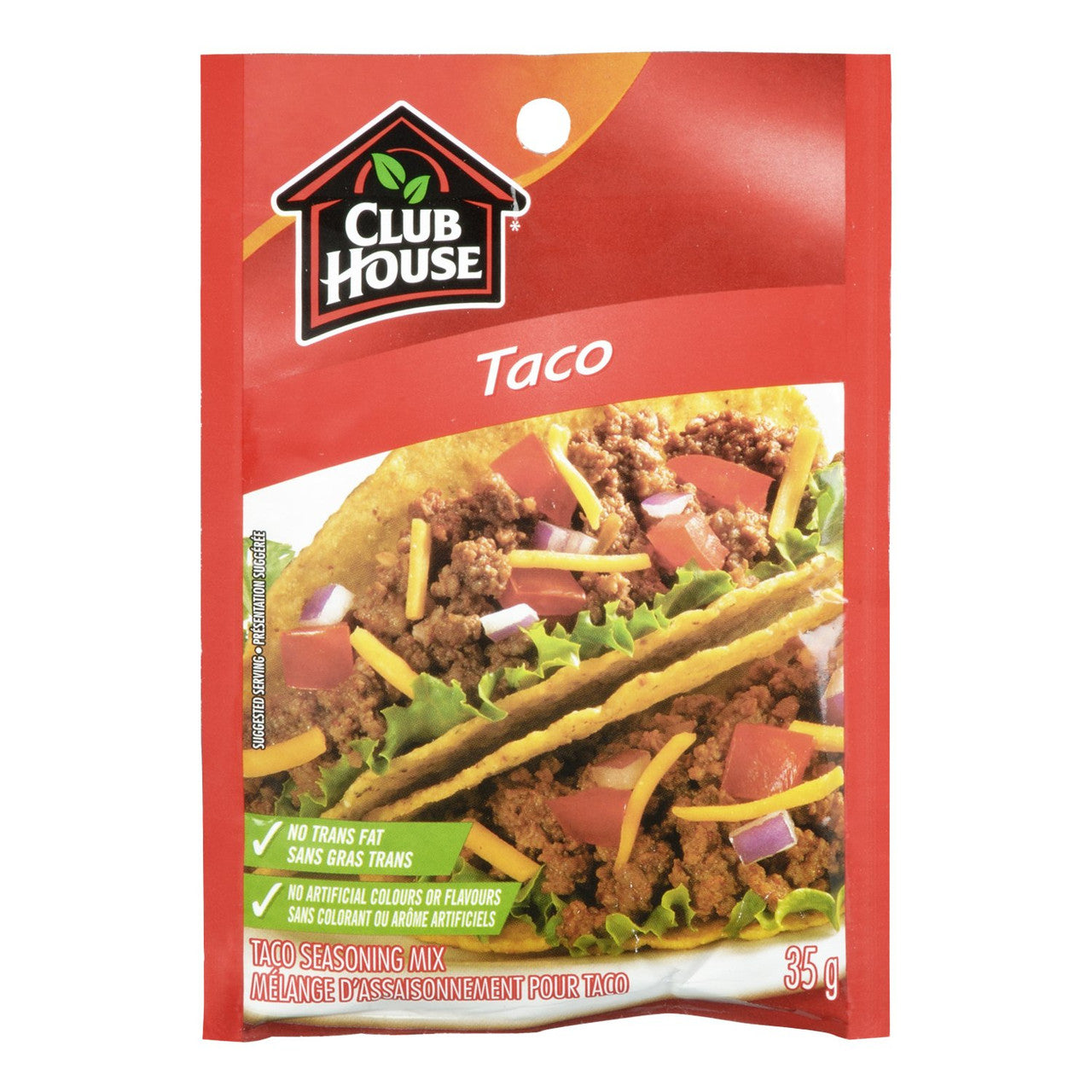 Club House, Taco Seasoning Mix, 35g/1.2oz., {Imported from Canada}
