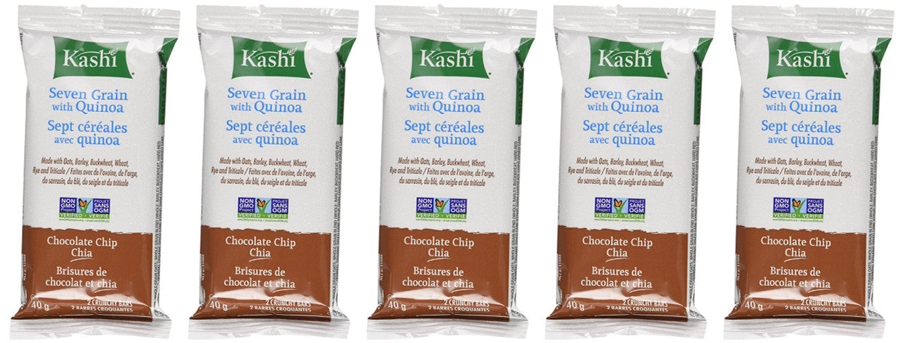 Kashi Seven Grain with Quinoa bars, Chocolate Chip Chia Non-GMO, 200g/7.1oz., box {Imported from Canada}