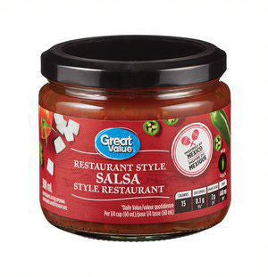 Great Value Restaurant Style Salsa, 300ml/10.1 fl. oz., {Imported from Canada}