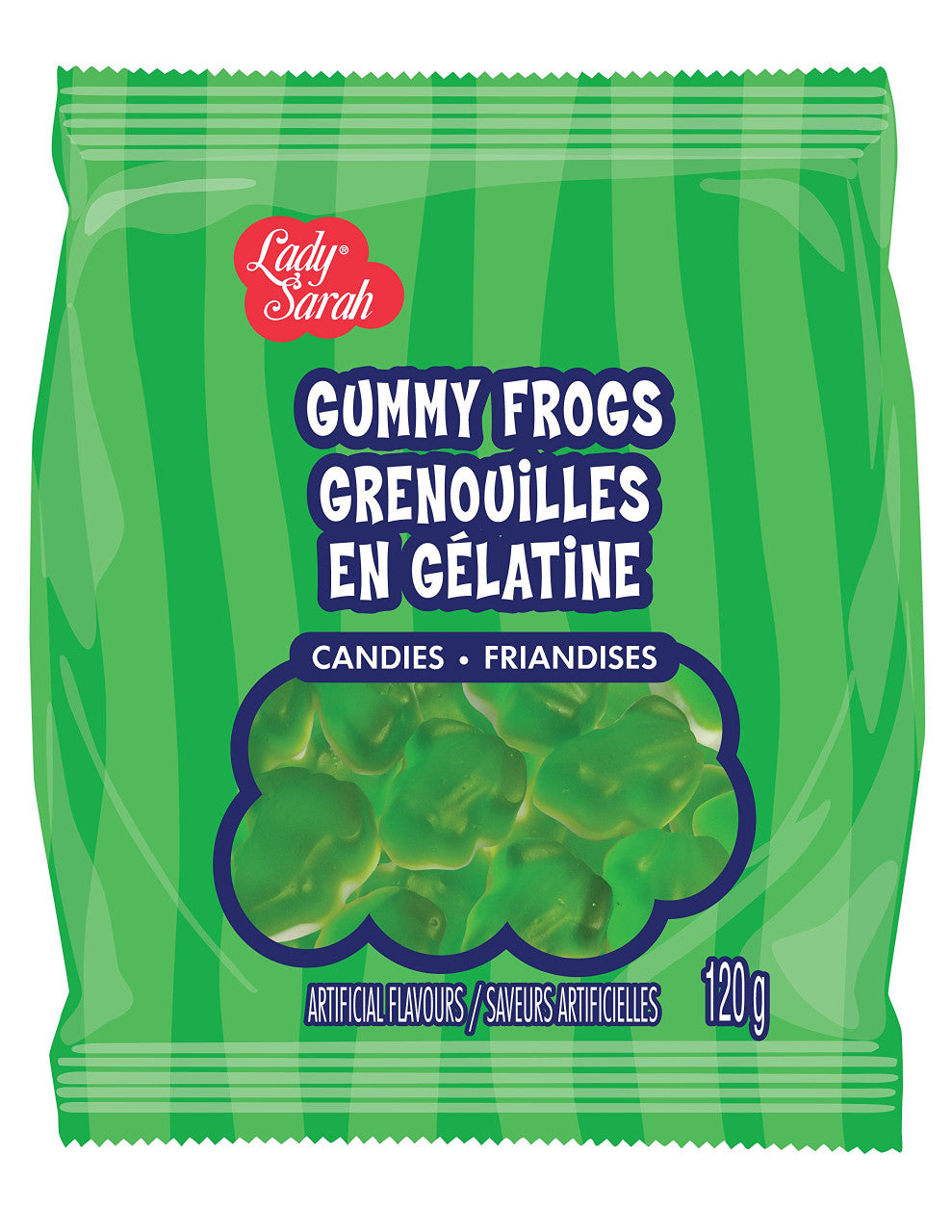 Lady Sarah Gummy Frogs, 120g/4.2oz. Per Bag, {Imported from Canada}