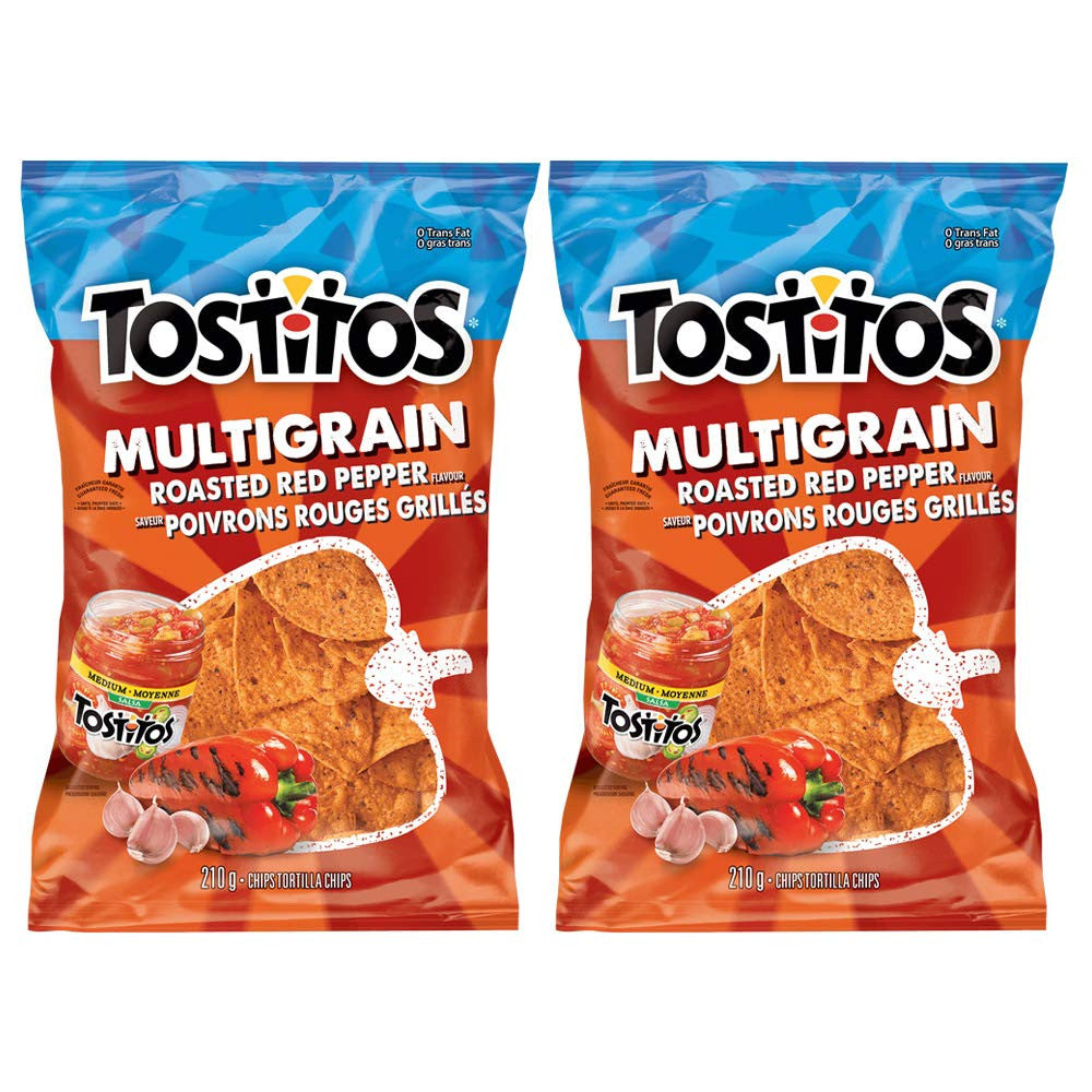 Tostitos Multigrain Roasted Red Pepper Tortilla Chips 210g/7.4oz, 2