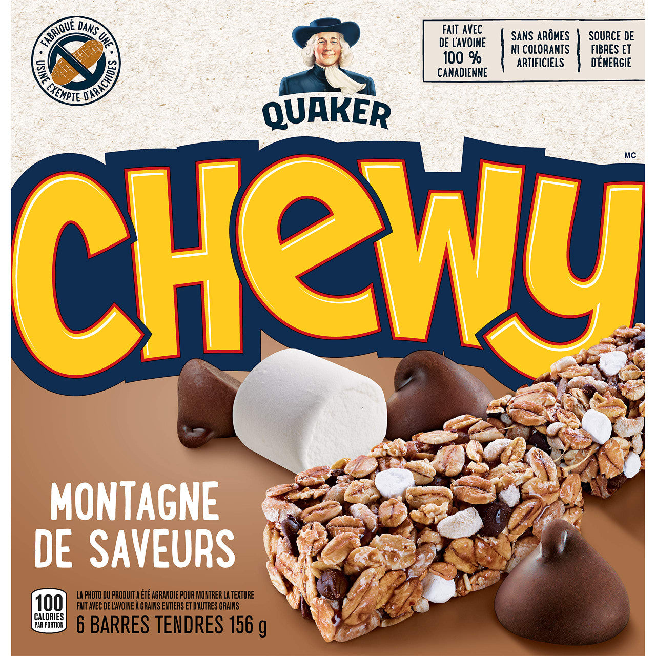 Quaker Chewy Rocky Road 6 Bar Pack (Pack of 12) {Imported from Canada}