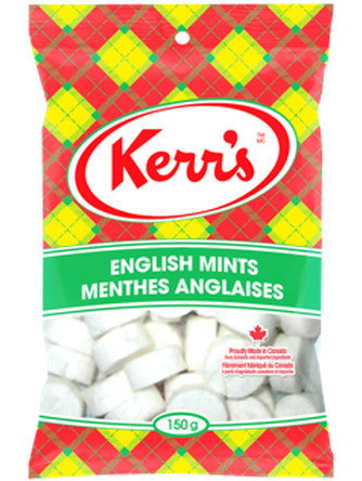 Kerr's Classic English Mints, 150g/5.3oz, 14pk., {Imported from Canada}