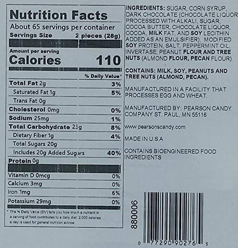 Pearson's-Mint Patties, 240ct, 4 pounds/1.8oz  {Imported from Canada}