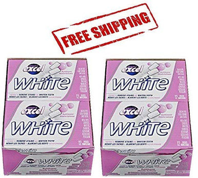 Excel White Sugar-Free Gum Bubblemint 12ct/2 Pack {Imported from Canada}