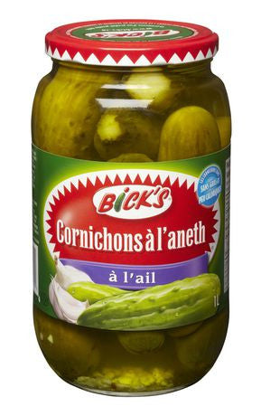 Bicks Garlic Dill Pickles, 1L/33.81 fl.oz., (Imported from Canada}