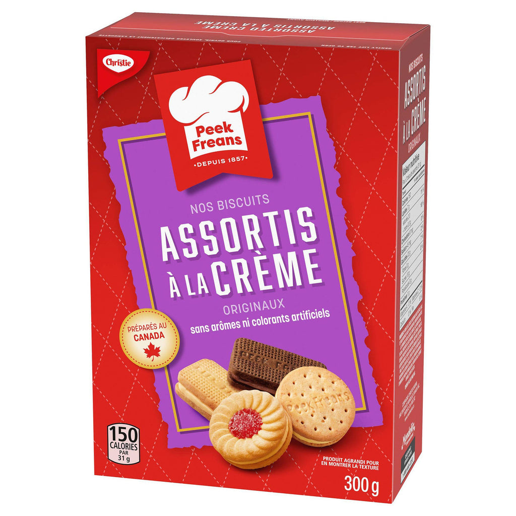 Christie Peek Frean Assorted Creme Cookies, 300g/10.6oz.(Imported from Canada)