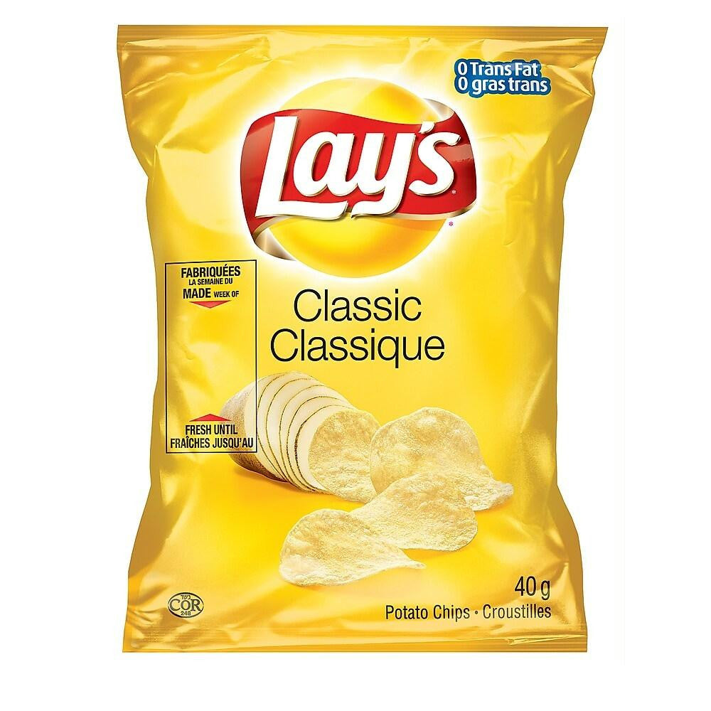 Classic LAY'S Potato Chips (40ct x 40g/1.4oz) (Imported from Canada)