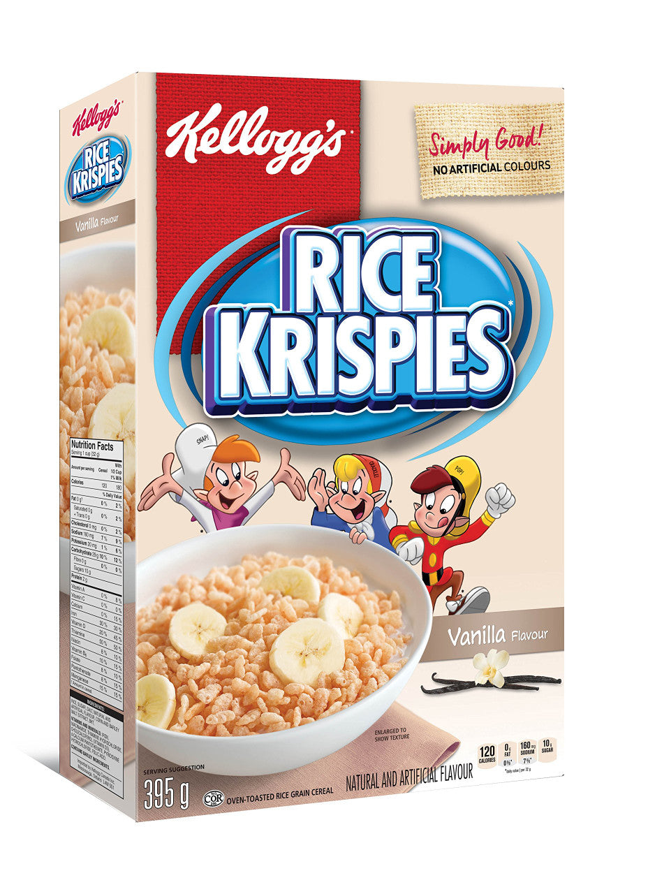 Kellogg's Rice Krispies Vanilla Cereal 395g/13.93oz {Imported from Canada}